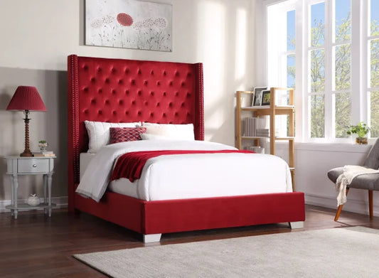 Cranberry Queen Bed